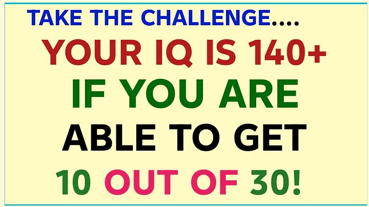YOUR IQ IS 140+  IF YOU ARE ABLE TO GET  10 OUT OF 30 || QUIZ # 9   #generalknowledge