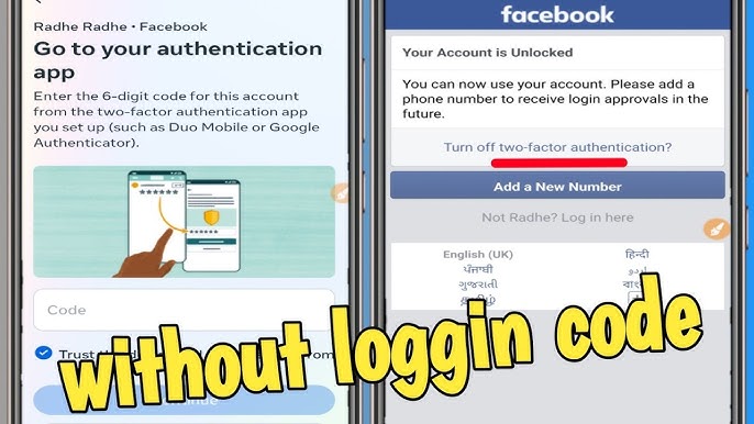 Fix Go to your authentication app facebook problem