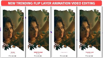 New Trending Flip Layer Animation Video Editing | Alight Motion Video Editing | Text Animation