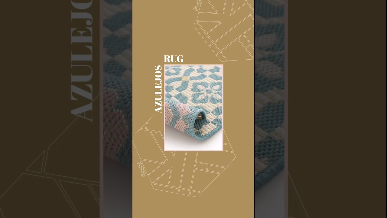 Bring a piece of the Mediterranean into your home with our AZULEJOS Rug!🌞🌊