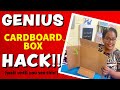 Great way to recycle dont throw those boxes out  cardboard box hack