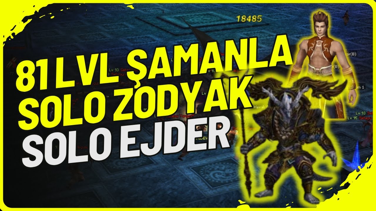 ⚔️ 81 LVL ŞAMAN 💥 | 🐲 SOLO EJDER 🔥 + ZODYAK FARM 💣 | Metin2 TR Bagjanamu