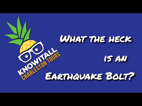 Charleston Walking Tour Question: What the heck is an earthquake bolt? Charleston Walking Tour Question: What the heck is an earthquake bolt?