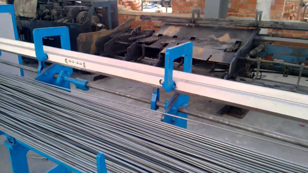 steel wire straightening and cutting machine GT6/12 YouTube