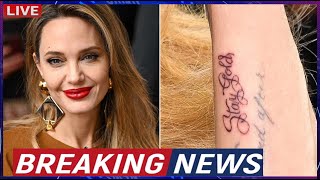 Angelina Jolie flaunts new tattoo with sentimental link to The Outsiders at opening night