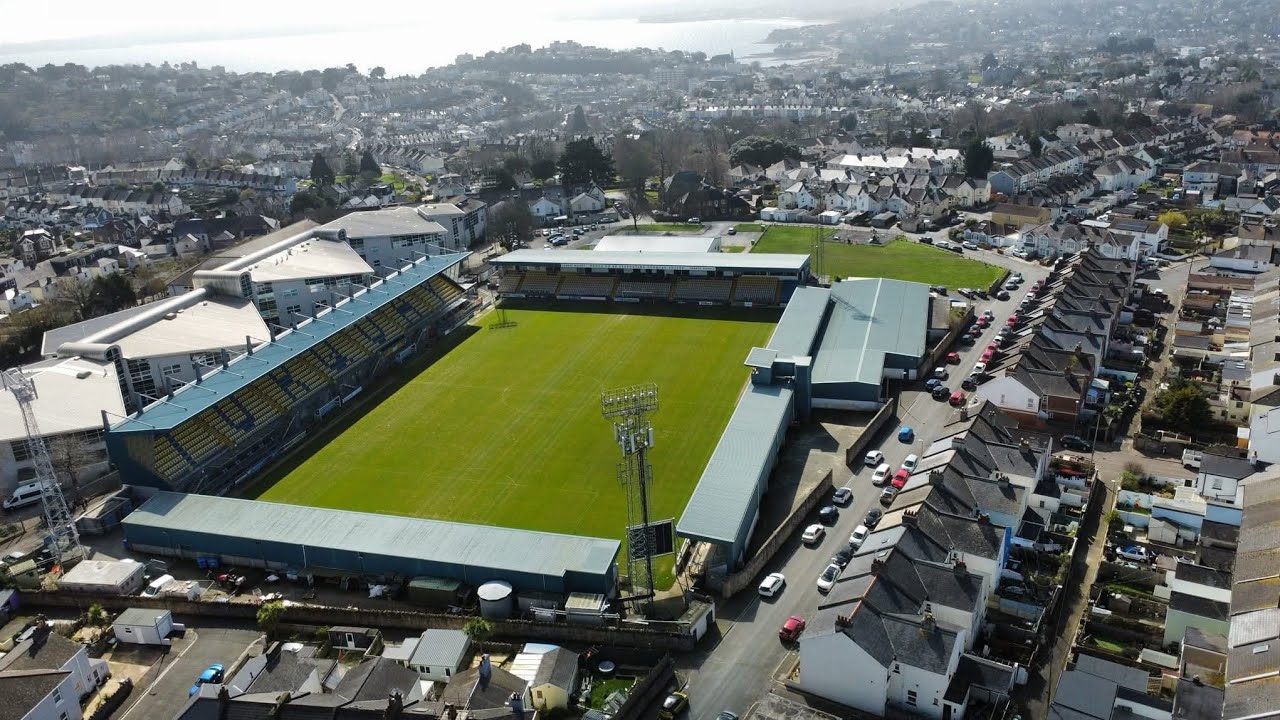 Home of the Gulls 🟡🦅 | Torquay United Drone Tour