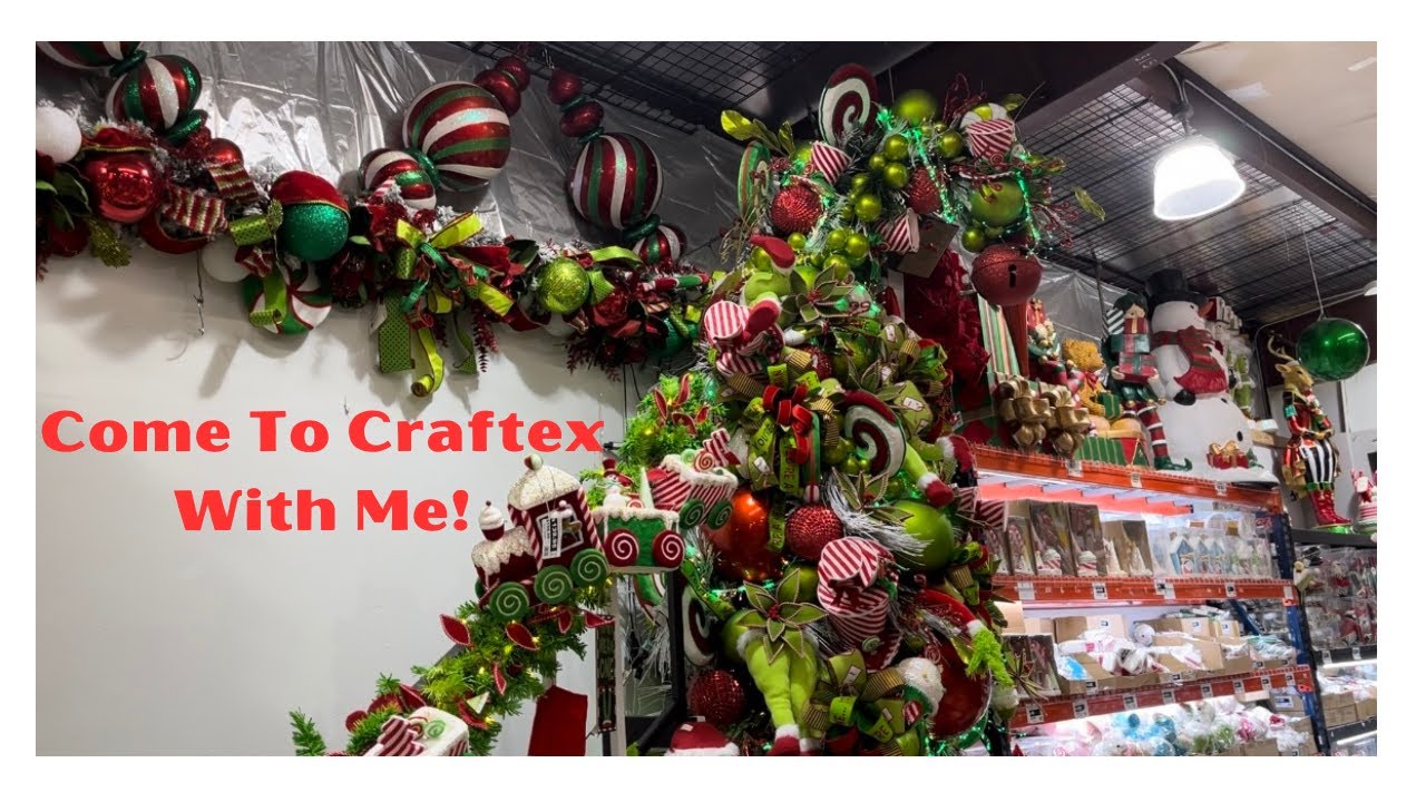 Come To Craftex With Me/Christmas Decor YouTube
