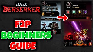 Get the right Start! Tips and Tricks for New Players // Idle Berserker Beginners Guide