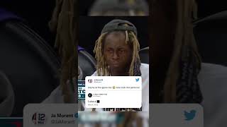 Never forget Lil Wayne's reaction to Luka's cross last year 😭