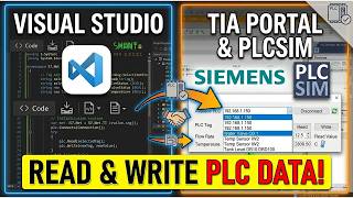 How to Connect Visual Studio   TIA Portal   PLCSIM Advanced | Read & Write PLC Data