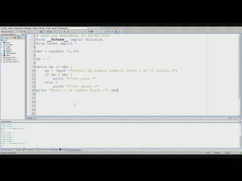 Amiens Python : Jeu du plus ou du moins