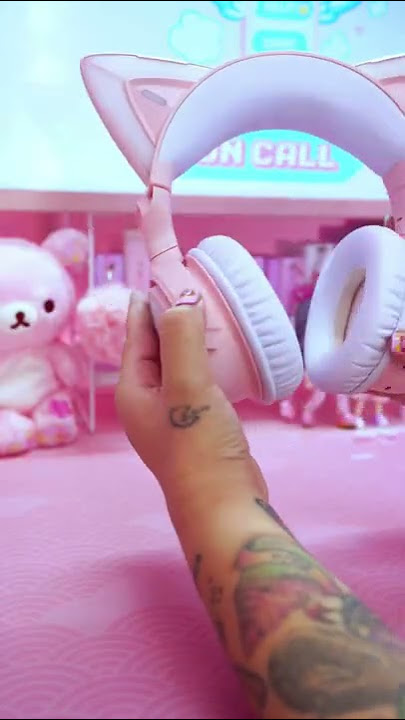 Jookstogo ASMR Unboxing of Yowu Chan Magic Cat Ear Headphones 4 #shorts