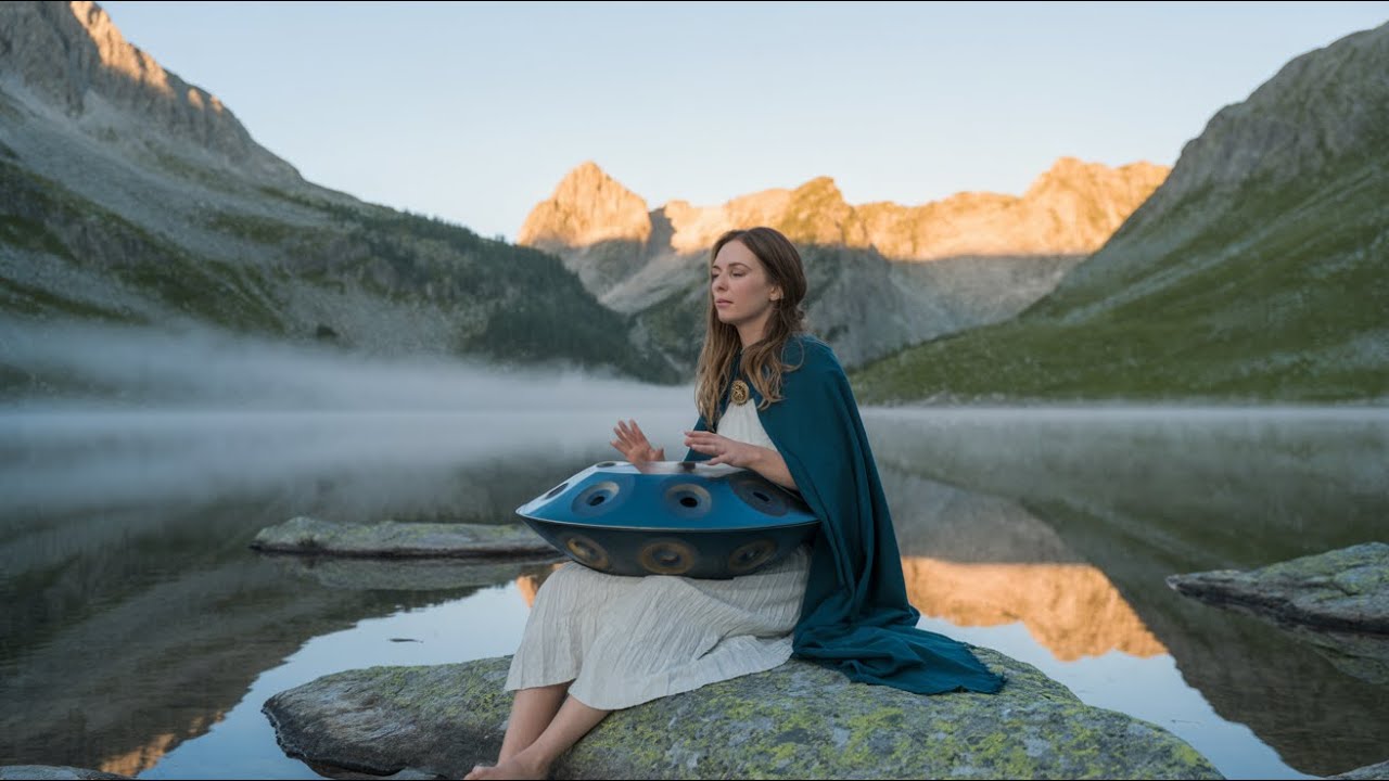 Luna Handpan | Mountain Lake Meditation | Serene Handpan Music