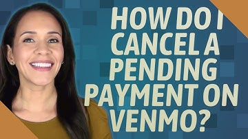 How do I cancel a pending payment on venmo?