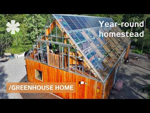 Family wraps 2-container homestead in greenhouse to improve health & mood
