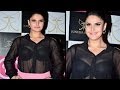 Hot zarine khan boobs exposed shocking wardrobe malfunction