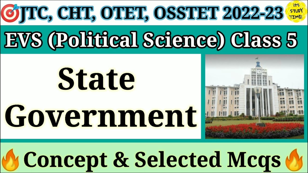 🎯OTET, JTC, CHT, OSSTET 2022-23 || State Government || EVS Concept Class 5 || Concept and Mcqs ||