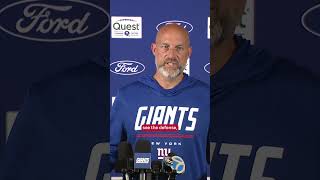 Matt Nagy on how Dart can take it to the next level this season #shorts #nfl #nygiants #giants