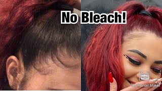 DYING HAIR RED USING LOREAL HICOLOR HILIGHTS | DETAILED