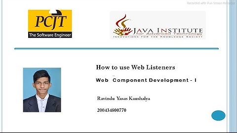 How to use Web Listeners - Web Component Development 01