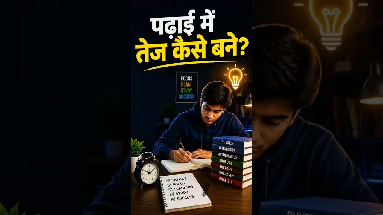 पढ़ाई में तेज कैसे बने? 15 Tips 📚💯 BEST STUDY MOTIVATION #shorts #motivation #facts #study #students