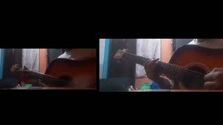 trying khaseka tara solo on acoustic (D standard tuning)