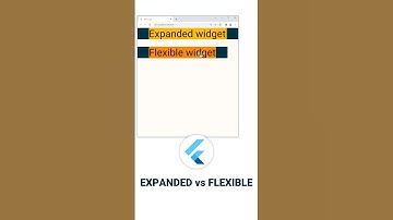 Difference between Expanded and Flexible widgets in Flutter.  #fluttertutorialforbeginners #coding