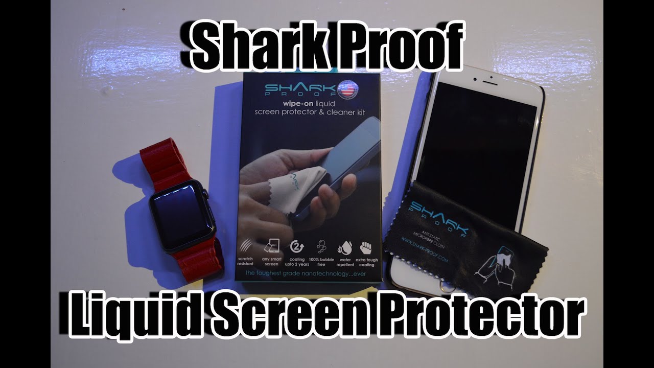 Shark Proof Wipe On Liquid Screen Protector Review (HD) YouTube