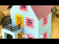 How make four mini house 🏠 with bricks #Wood_furniture_home