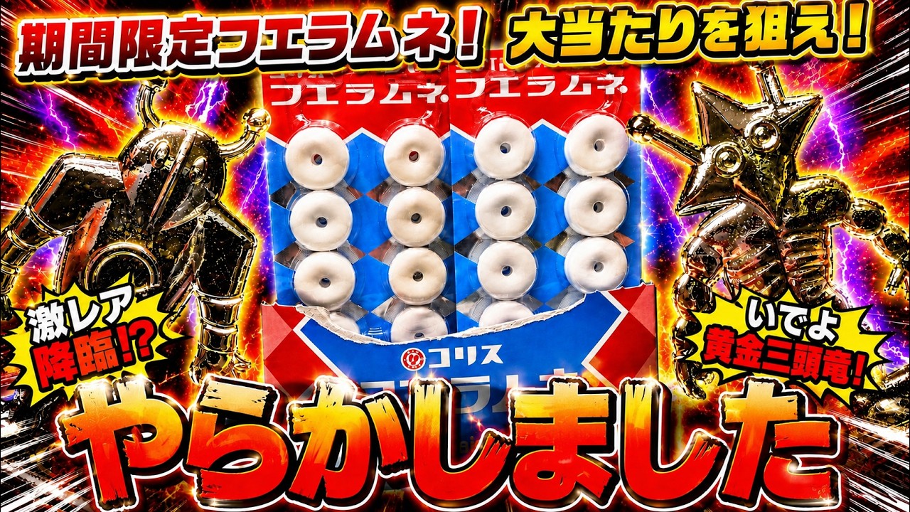 これはないわ】ガチ本気やらかす！激レア超大当たり黄金の三頭竜を狙っ