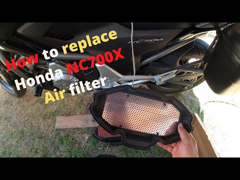 How to replace your Honda NC700X Air filter. 