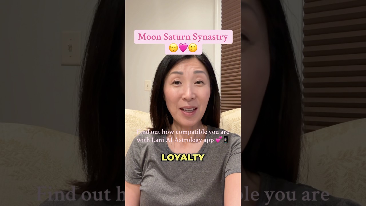 #MoonSaturnSynastry