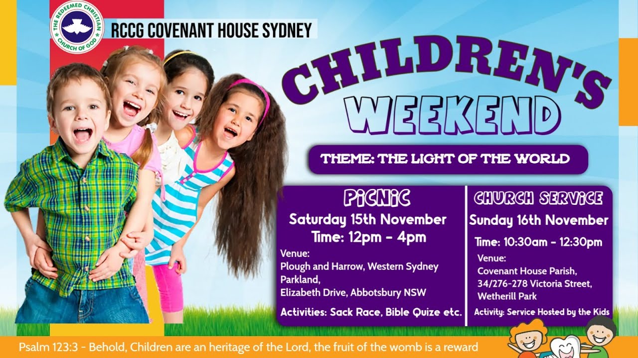 RCCG COVENANT HOUSE || CHILDREN'S WEEKEND SERVICE || 16.11.2025 - YouTube