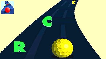 Color Road ! Golf Ball Alphabets Levels Gameplay Part 44 android, ios