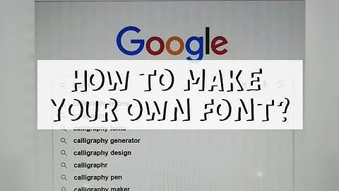 HOW TO MAKE YOUR OWN FONT USING CALLIGRAPHR? | Letters by Angelica