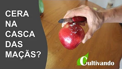 Como remover cera da maçã?