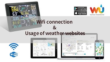 Uzoli FT0310 Professional Weather Station -How to Connect WiFi and Weather Underground/Weathercloud