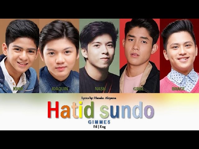 Gimme 5 - Hatid Sundo (Deliever fetch)'LYRICS [Bay|Rom|Fil|Eng] - YouTube