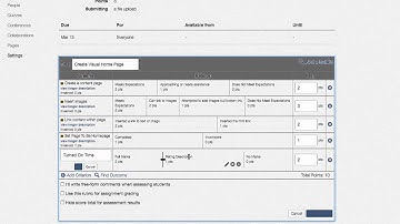 Creating A Rubric with Canvas Outcomes