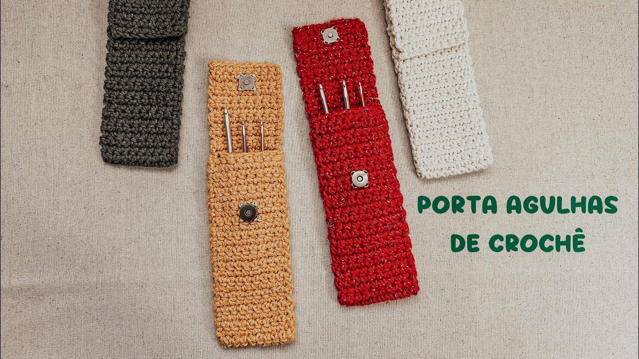 PORTA AGULHAS DE CROCHÊ POR SANDRA BRUM