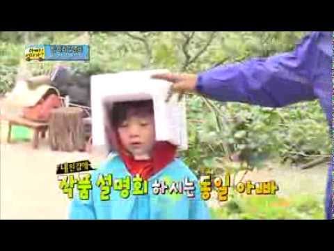 [HOT] 아빠 어디가 - "엄마 없는 하늘 아래 찍니?" 밤 따려고 보호구 착용하고 나온 아빠와 아이들! 20131027