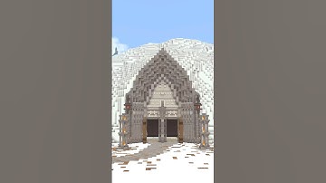 Dwarven City Entrance | A Minecraft Timelapse | Building Brazenthrone #shorts