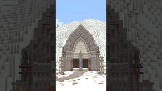 Dwarven City Entrance | A Minecraft Timelapse | Building Brazenthrone #shorts