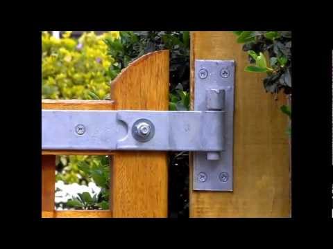 A tip to make sure you wooden gates cannot be lifted off their hinges