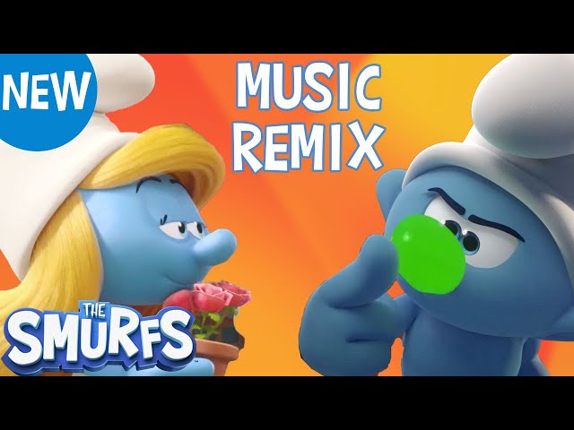 Barely Notice Me • 🎵 Official Smurfs Music Remix 🎶  • Hefty and Smurfette class=