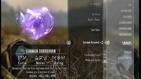 Skyrim Summoning the UNDEAD ZOMBIE DAGON Durnehviir