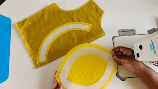 Boat Neck Blouse Design Cutting And Sching Back Neck Design