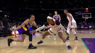 HOLLYWOOD Chennedy Carter Puts Defender On SKATES & Hits The Jumper | L.A. Sparks vs Connecticut Sun