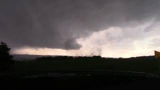 Close Range VIOLENT EF4 TORNADO Intercept near Villisca, Iowa!