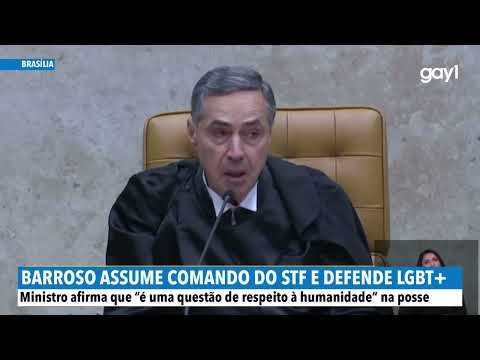 Ministro Barroso assume comando do STF e defende LGBTQIA+